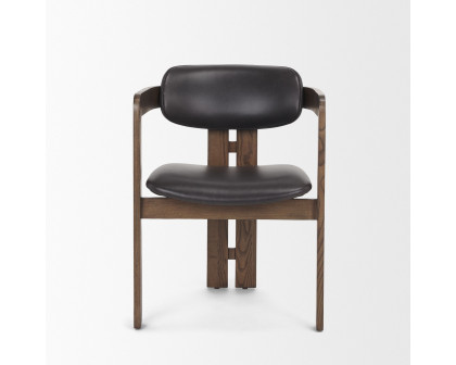 Mercana - Shiro Dining Chair with Espresso Brown Leather