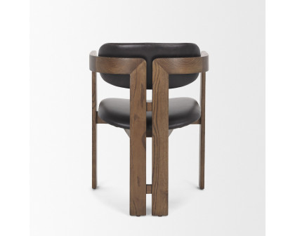 Mercana - Shiro Dining Chair with Espresso Brown Leather