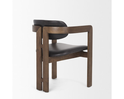 Mercana - Shiro Dining Chair with Espresso Brown Leather