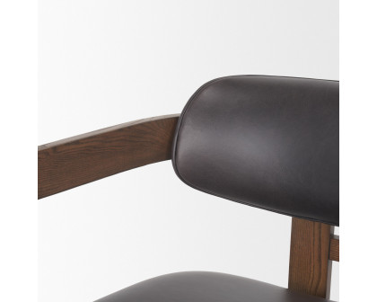 Mercana - Shiro Dining Chair with Espresso Brown Leather