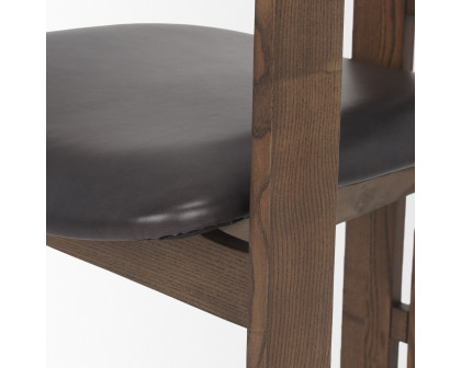 Mercana - Shiro Dining Chair with Espresso Brown Leather