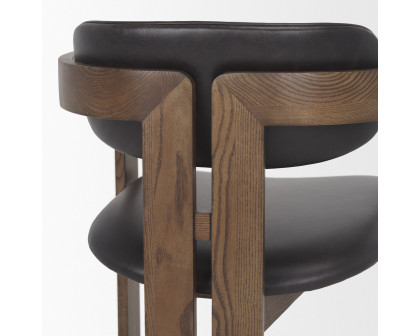 Mercana - Shiro Dining Chair with Espresso Brown Leather