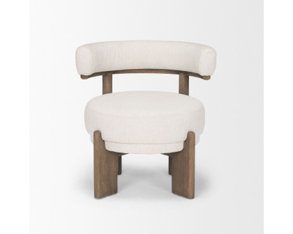 Mercana - Souvik Accent Chair in Oatmeal, Fabric