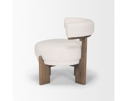 Mercana - Souvik Accent Chair in Oatmeal, Fabric