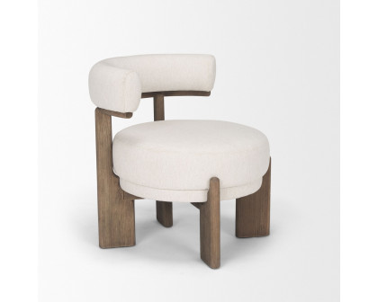 Mercana - Souvik Accent Chair in Oatmeal, Fabric