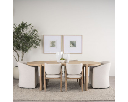 Mercana - Sondra Dining Chair in Oatmeal, Fabric