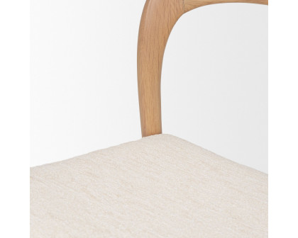 Mercana - Nobu Dining Chair with Cream Fabric Open Back