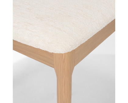 Mercana - Nobu Dining Chair with Cream Fabric Open Back