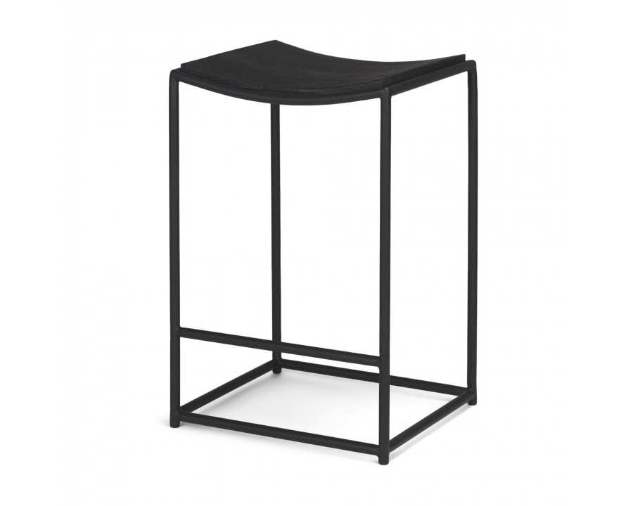 Mercana Taniel Counter Stool - Black, Wood