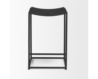 Mercana Taniel Counter Stool - Black, Wood