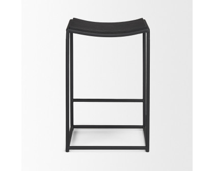 Mercana Taniel Counter Stool - Black, Wood