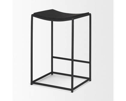 Mercana Taniel Counter Stool - Black, Wood