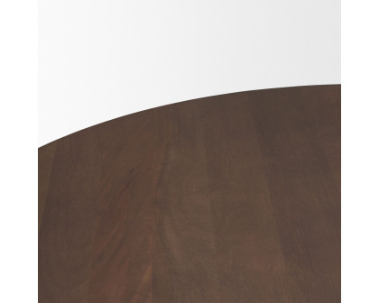 Mercana Swanson Round Dining Table - Dark Brown