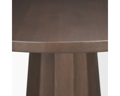 Mercana Swanson Round Dining Table - Dark Brown