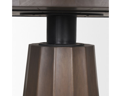 Mercana Swanson Round Dining Table - Dark Brown