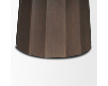 Mercana Swanson Round Dining Table - Dark Brown