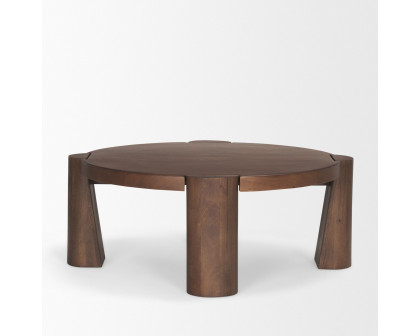 Mercana - Tammar Round Wood with Tapered Legs Coffee Table