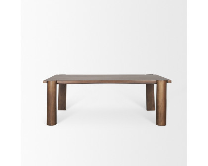 Mercana - Tammar Rectangular Dining Table with Tapered Legs in Brown, Wood