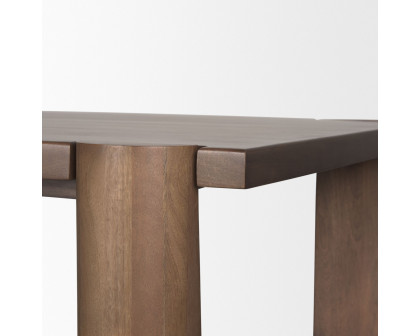 Mercana - Tammar Rectangular Dining Table with Tapered Legs in Brown, Wood