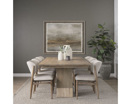 Mercana Shivon 84" Rectangular Dining Table - Light Brown