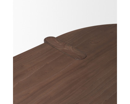 Mercana Sohan Oval Dining Table - Dark Brown