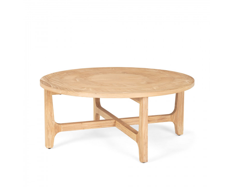 Mercana - Taylin Light Brown Wood Round Coffee Table