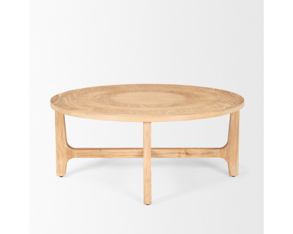 Mercana - Taylin Light Brown Wood Round Coffee Table