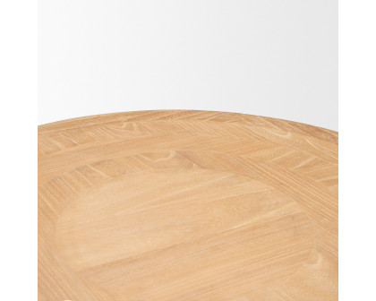 Mercana - Taylin Light Brown Wood Round Coffee Table