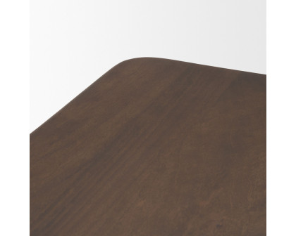 Mercana Suvan 84" Rectangular Dining Table - Dark Brown