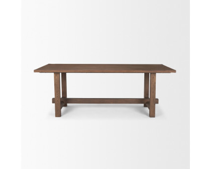 Mercana Suke Rectangular Dining Table - Light Brown