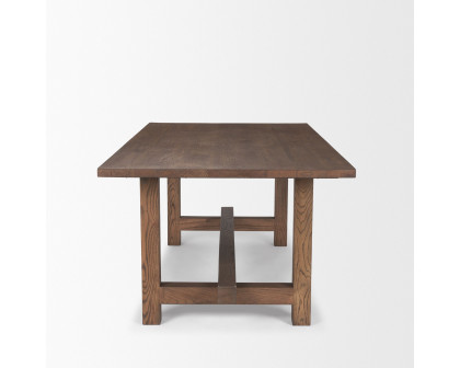 Mercana Suke Rectangular Dining Table - Light Brown