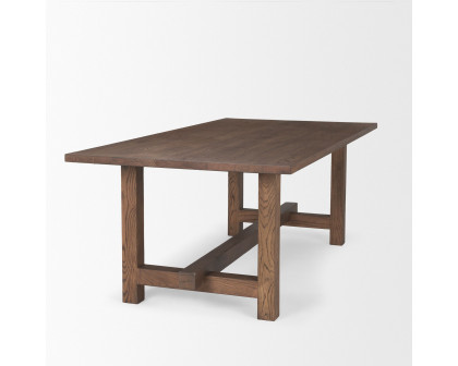 Mercana Suke Rectangular Dining Table - Light Brown