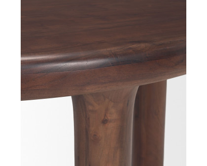 Mercana Soma Round Dining Table - Dark Brown