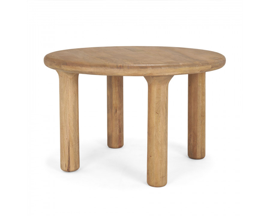 Mercana Soma Round Dining Table - Light Brown