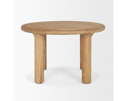 Mercana Soma Round Dining Table - Light Brown