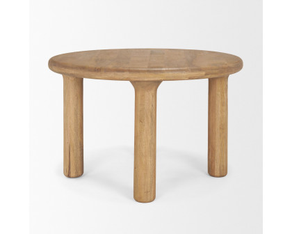 Mercana Soma Round Dining Table - Light Brown