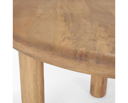 Mercana Soma Round Dining Table - Light Brown