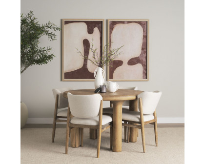 Mercana Soma Round Dining Table - Light Brown