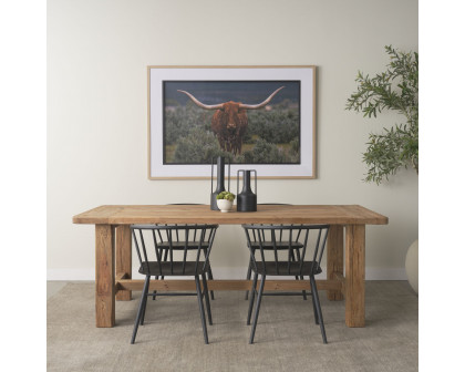 Mercana Stetson 84" Rectangular Dining Table - Brown