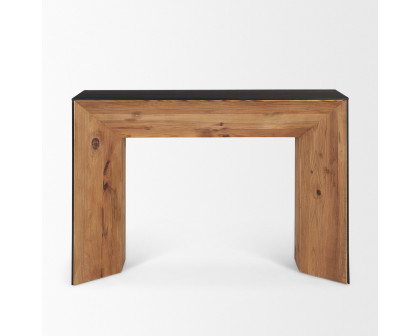 Mercana - Tabor Console Table with Black Oak Waterfall