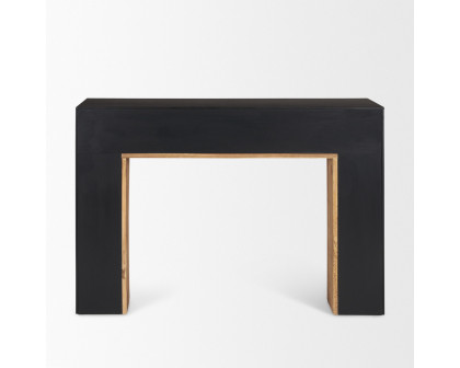 Mercana - Tabor Console Table with Black Oak Waterfall