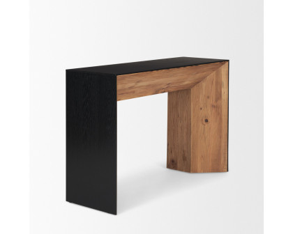 Mercana - Tabor Console Table with Black Oak Waterfall