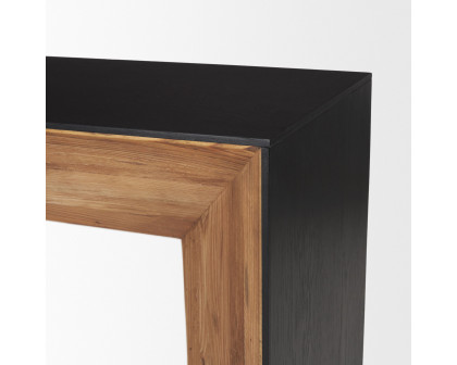 Mercana - Tabor Console Table with Black Oak Waterfall