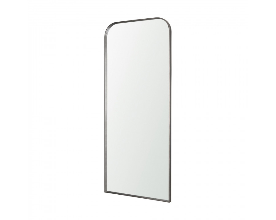 Mercana Tamira Tall Metal Arched Mirror - Gunmetal