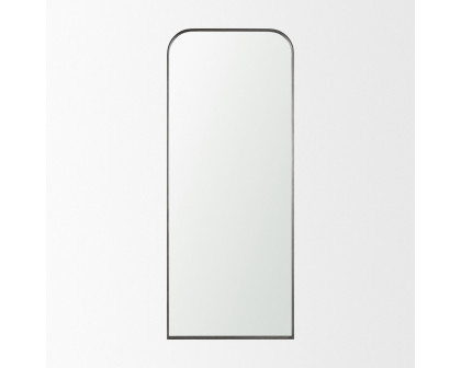 Mercana Tamira Tall Metal Arched Mirror - Gunmetal