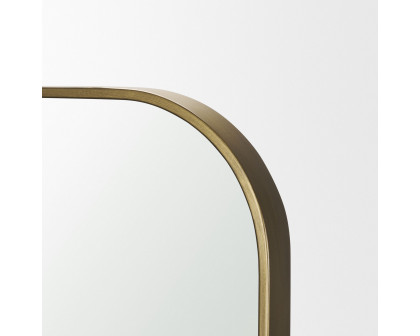 Mercana Timon Square Arched Mirror - Gold