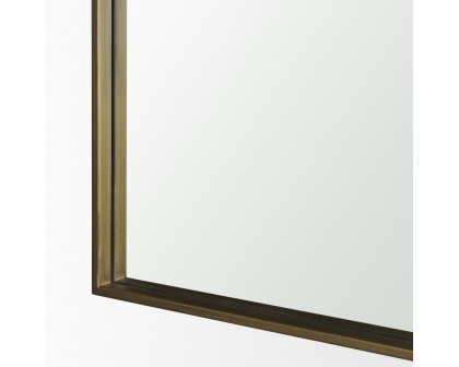 Mercana Timon Square Arched Mirror - Gold