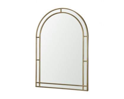 Mercana - Tiffany Double Frame Metal Arched Mirror