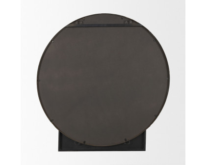 Mercana Tillie Round Wall Mirror with Metal Frame - Gold