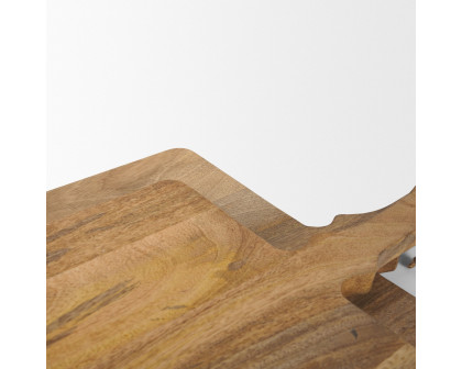 Mercana - Khana Natural Solid Wood Square Serving Boards